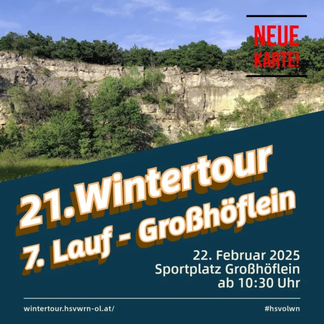 Jetzt noch bis 20.02 Voranmelden für den letzten Lauf der 21. Wintertour! NEUE KARTE! Wir freuen uns auf euer kommen! #hsvolwn #raiffeisen #orienteering